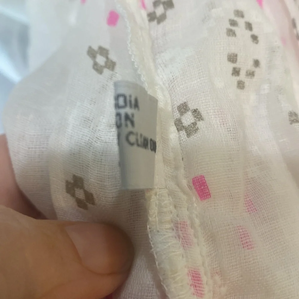 Juliet Dunn White Mini Dress with Pink Embroidery - Picture 8 of 9